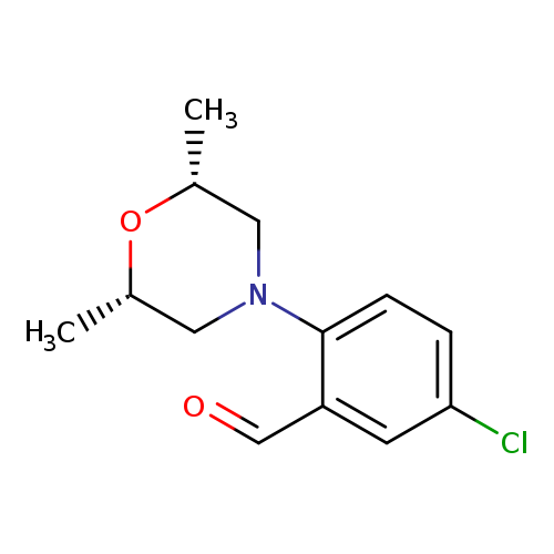 5-chloro-2-[(2R,6S)-2,6-dimethylmorpholin-4-yl]benzaldehyde