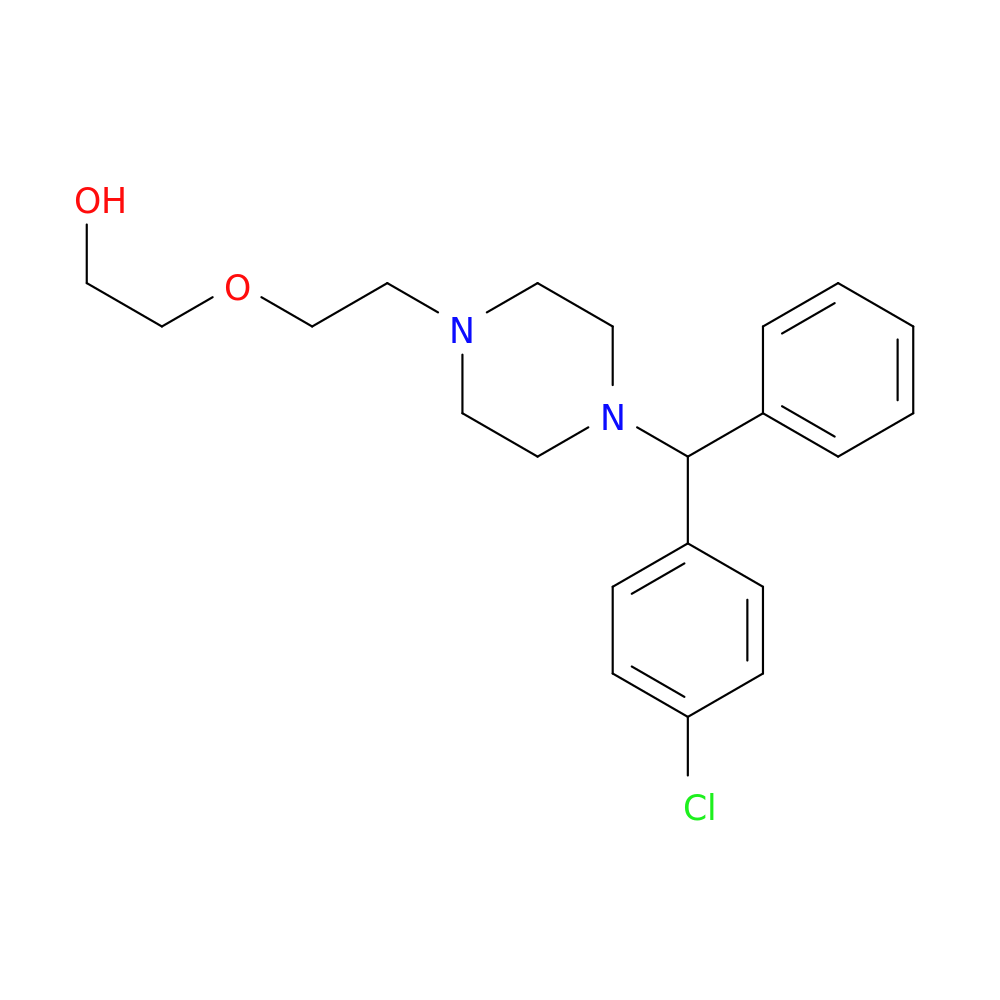2-(2-(4-((4-Chlorophenyl)(phenyl)methyl)piperazin-1-yl)ethoxy)ethanol
