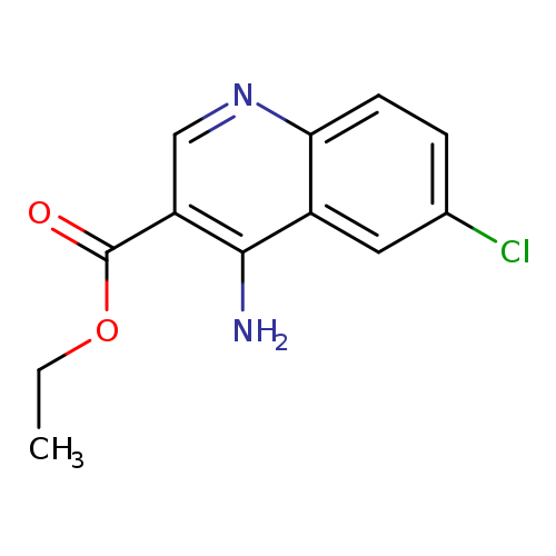 3-Quinolinecarboxylic acid, 4-amino-6-chloro-, ethyl ester