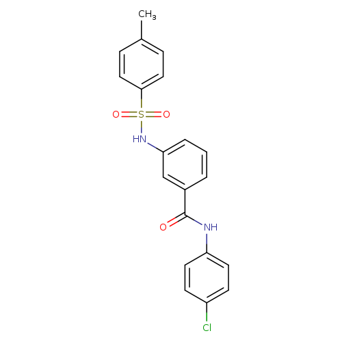 N-(4-chlorophenyl)-3-(4-methylbenzenesulfonamido)benzamide