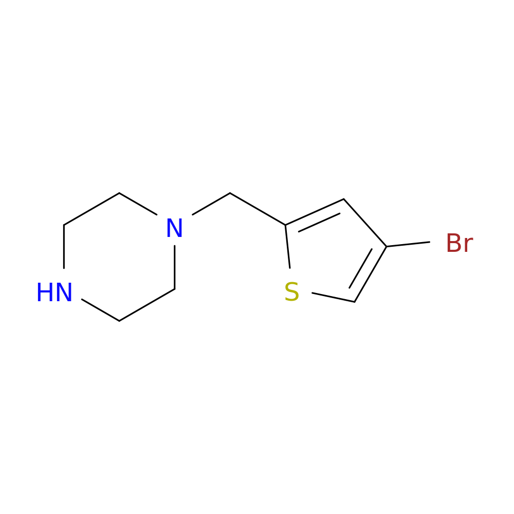 1-[(4-Bromo-2-thienyl)methyl]piperazine