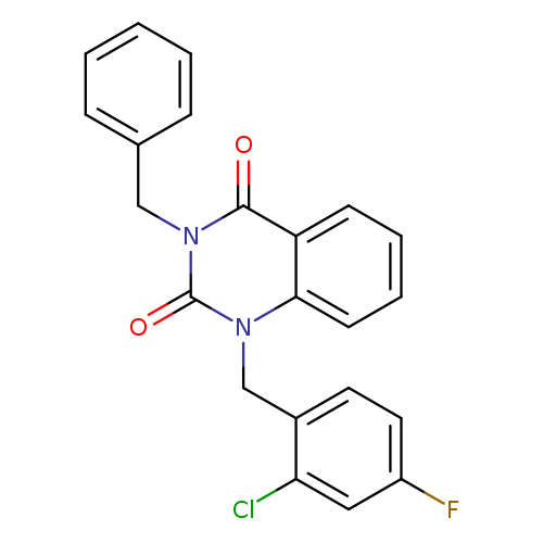 3-benzyl-1-[(2-chloro-4-fluorophenyl)methyl]-1,2,3,4-tetrahydroquinazoline-2,4-dione