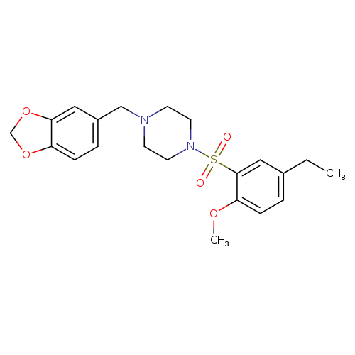 1-[(2H-1,3-benzodioxol-5-yl)methyl]-4-(5-ethyl-2-methoxybenzenesulfonyl)piperazine