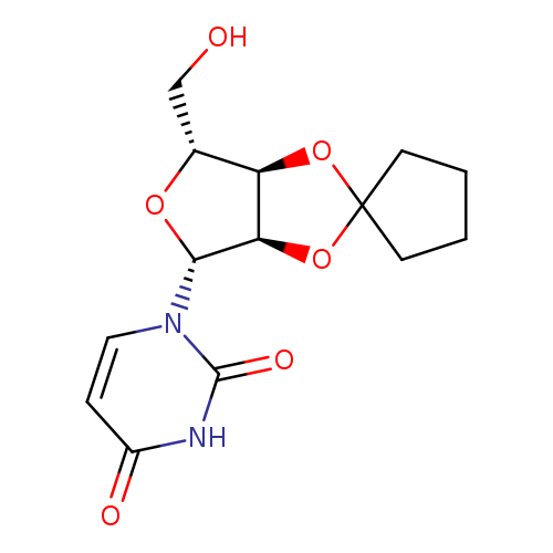 1-(2'-O,3'-O-Cyclopentyl-5'-hydroxy-β-D-erythro-pentofuranosyl)uracil