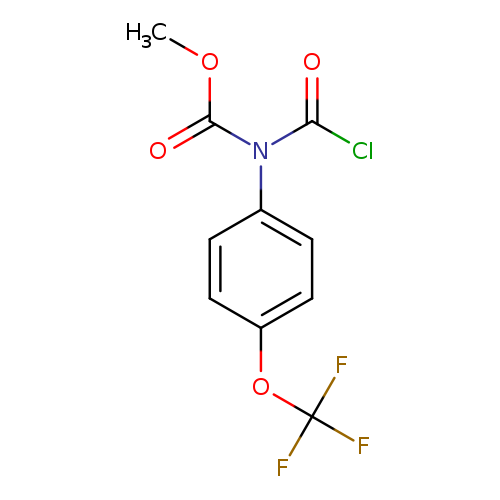 N-(methoxycarbonyl)-N-[4-(trifluoromethoxy)phenyl]carbamoyl chloride