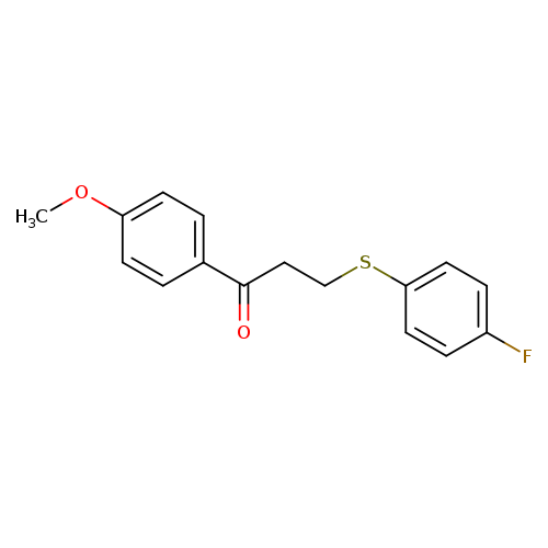 3-((4-Fluorophenyl)thio)-1-(4-methoxyphenyl)propan-1-one