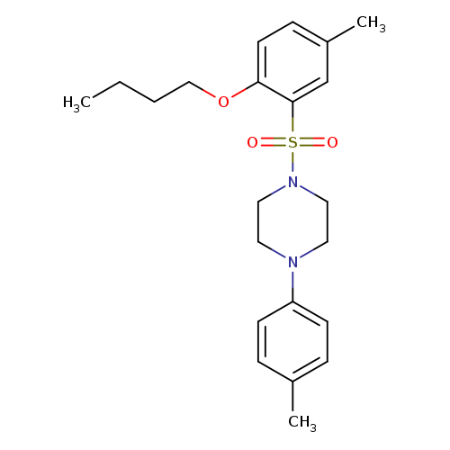1-(2-butoxy-5-methylbenzenesulfonyl)-4-(4-methylphenyl)piperazine