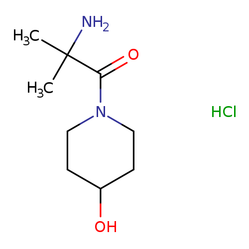 2-Amino-1-(4-hydroxypiperidin-1-yl)-2-methylpropan-1-one hydrochloride