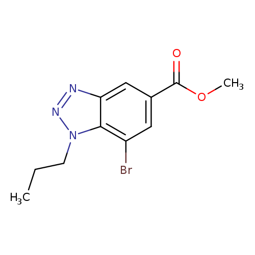 Methyl 7-bromo-1-propyl-1,2,3-benzotriazole-5-carboxylate