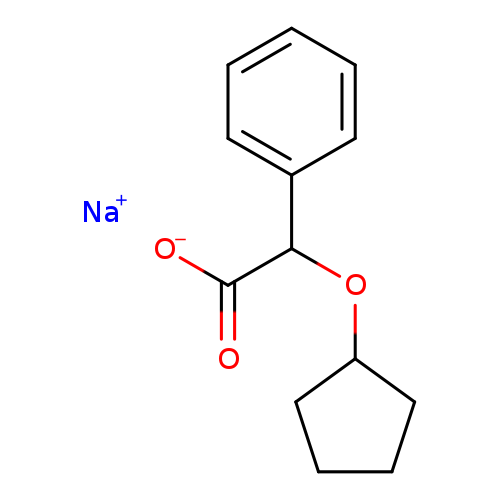 2-(Cyclopentyloxy)-2-phenylacetic acid, sodium salt