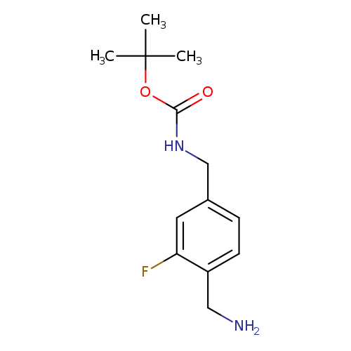 tert-butyl 4-(aminomethyl)-3-fluorobenzylcarbamate