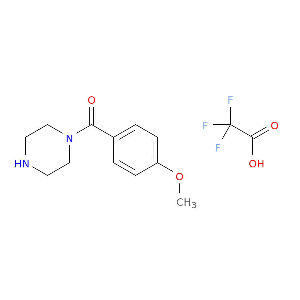 1-(4-methoxybenzoyl)piperazine trifluoroacetate