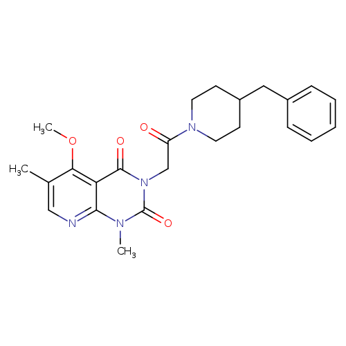 3-[2-(4-benzylpiperidin-1-yl)-2-oxoethyl]-5-methoxy-1,6-dimethyl-1H,2H,3H,4H-pyrido[2,3-d]pyrimidine-2,4-dione
