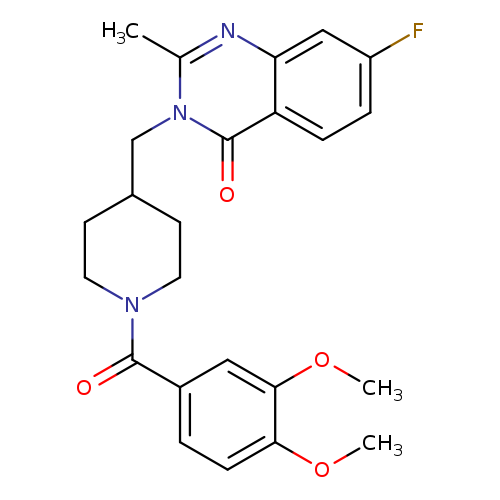 3-{[1-(3,4-dimethoxybenzoyl)piperidin-4-yl]methyl}-7-fluoro-2-methyl-3,4-dihydroquinazolin-4-one