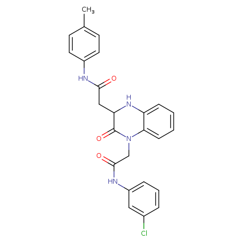 N-(3-chlorophenyl)-2-(3-{[(4-methylphenyl)carbamoyl]methyl}-2-oxo-1,2,3,4-tetrahydroquinoxalin-1-yl)acetamide
