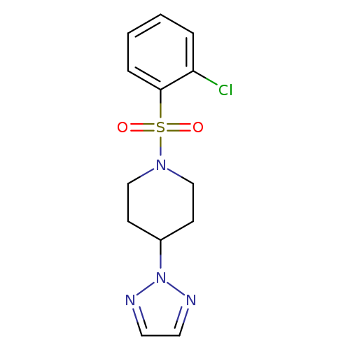 1-(2-chlorobenzenesulfonyl)-4-(2H-1,2,3-triazol-2-yl)piperidine