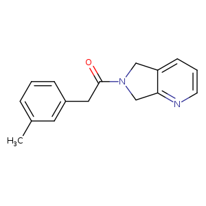 2-(3-methylphenyl)-1-{5H,6H,7H-pyrrolo[3,4-b]pyridin-6-yl}ethan-1-one