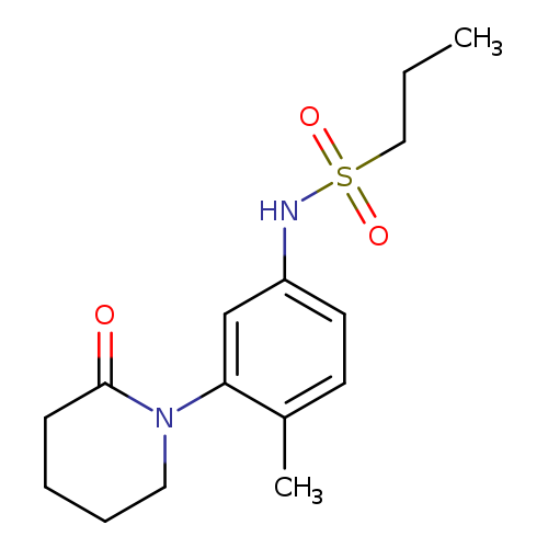 N-[4-methyl-3-(2-oxopiperidin-1-yl)phenyl]propane-1-sulfonamide