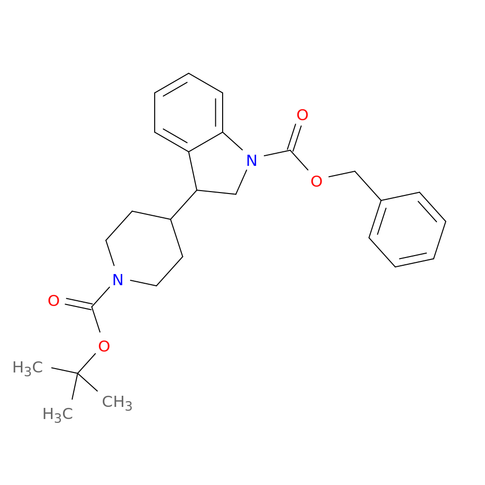 Benzyl 3-(1-(Tert-Butoxycarbonyl)Piperidin-4-Yl)Indoline-1-Carboxylate