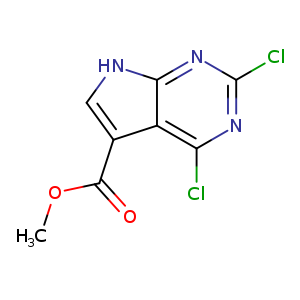 2,4-Dichloro-7h-pyrrolo[2,3-d]pyrimidine-5-carboxylic acid methyl ester