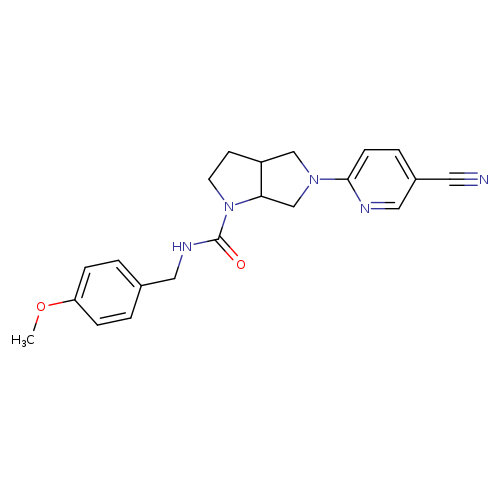 5-(5-cyanopyridin-2-yl)-N-[(4-methoxyphenyl)methyl]-octahydropyrrolo[3,4-b]pyrrole-1-carboxamide