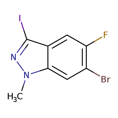 1H-Indazole, 6-bromo-5-fluoro-3-iodo-1-methyl-
