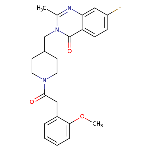 7-fluoro-3-({1-[2-(2-methoxyphenyl)acetyl]piperidin-4-yl}methyl)-2-methyl-3,4-dihydroquinazolin-4-one