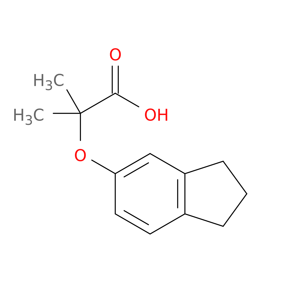 2-(2,3-Dihydro-1H-inden-5-yloxy)-2-methylpropanoic acid