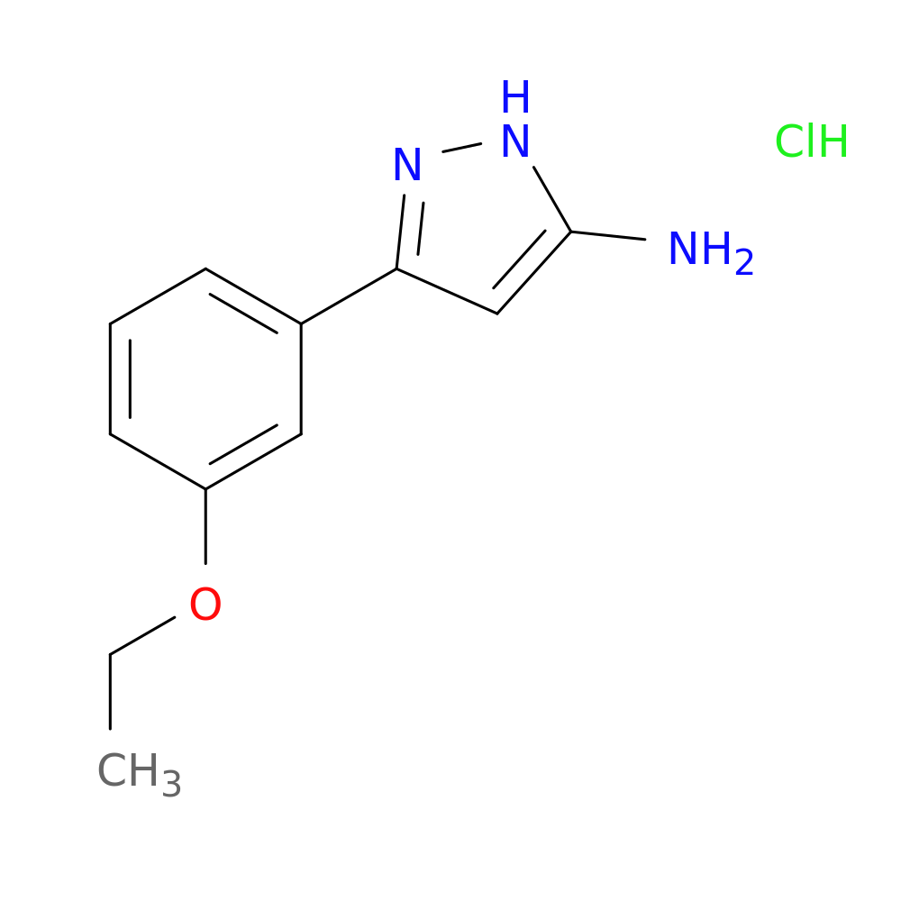 3-(3-ethoxyphenyl)-1H-pyrazol-5-amine hydrochloride
