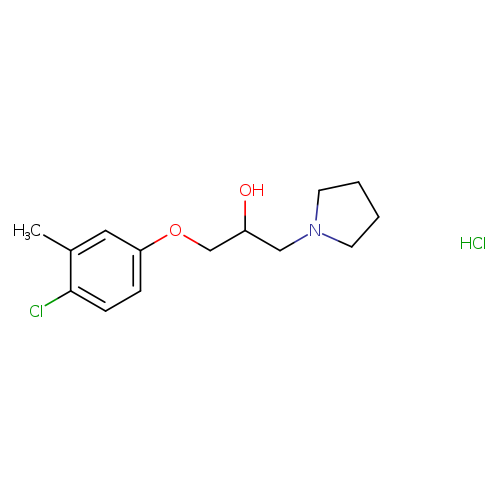 1-(4-CHLORO-3-METHYLPHENOXY)-3-PYRROLIDIN-1-YLPROPAN-2-OL HYDROCHLORIDE