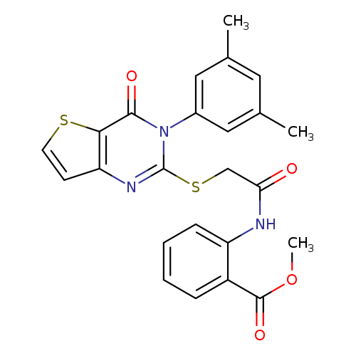 methyl 2-(2-{[3-(3,5-dimethylphenyl)-4-oxo-3H,4H-thieno[3,2-d]pyrimidin-2-yl]sulfanyl}acetamido)benzoate