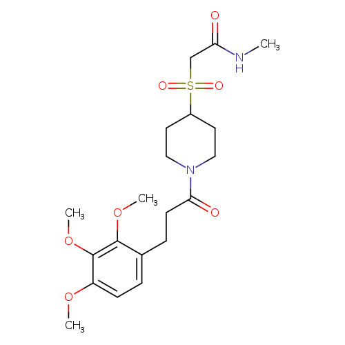 N-methyl-2-({1-[3-(2,3,4-trimethoxyphenyl)propanoyl]piperidin-4-yl}sulfonyl)acetamide