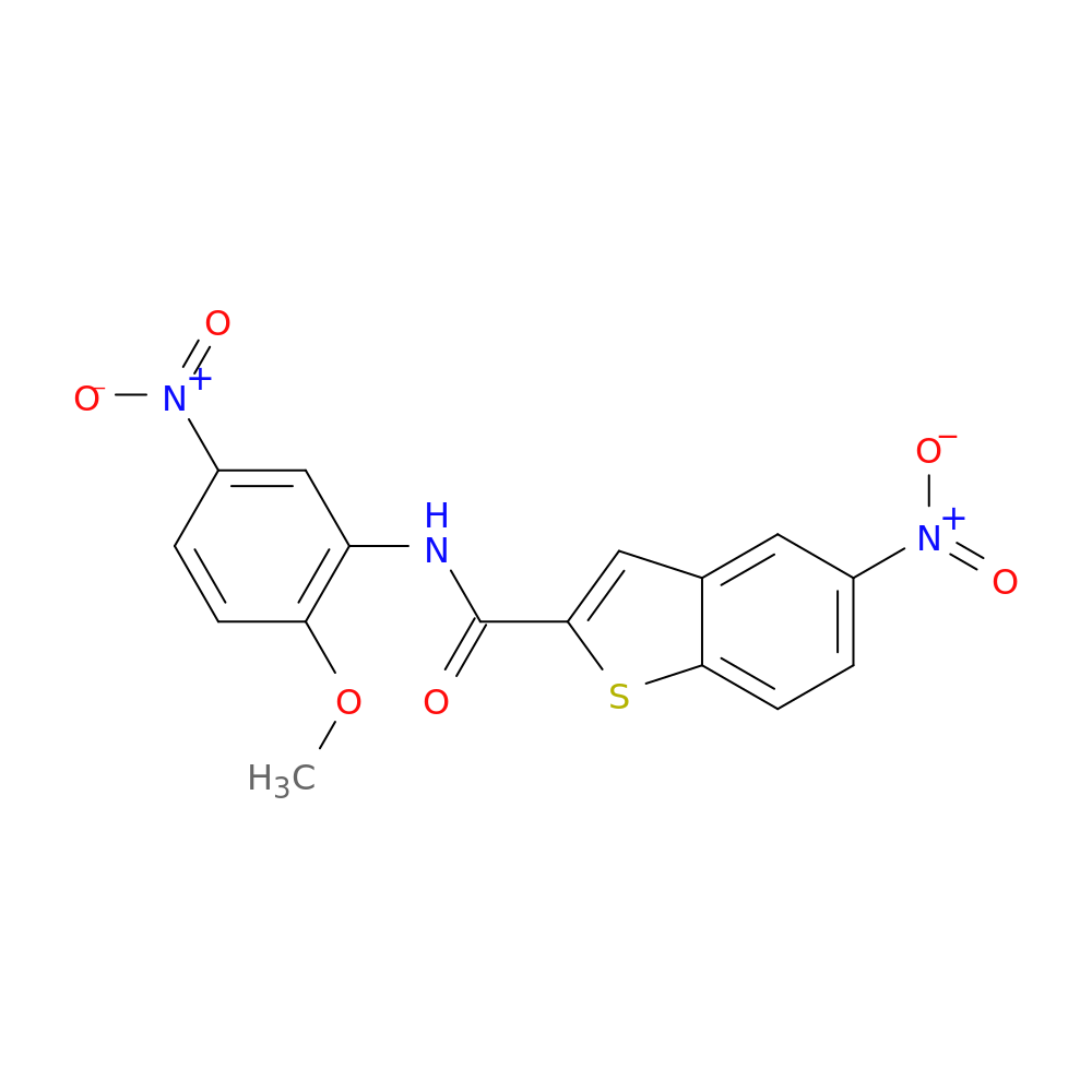 N-(2-methoxy-5-nitrophenyl)-5-nitro-1-benzothiophene-2-carboxamide