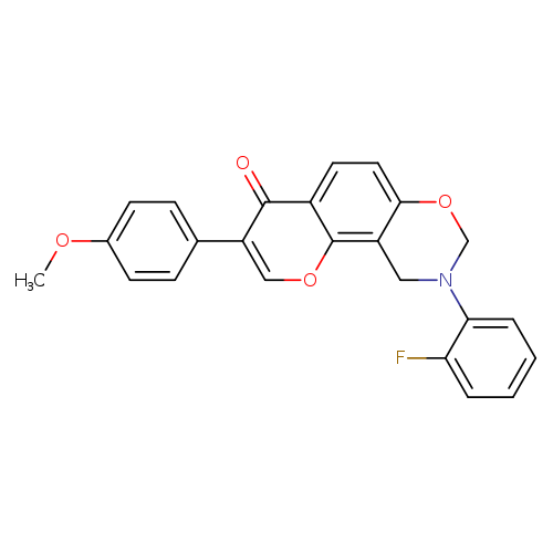 9-(2-fluorophenyl)-3-(4-methoxyphenyl)-4H,8H,9H,10H-chromeno[8,7-e][1,3]oxazin-4-one