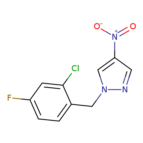 1-[(2-chloro-4-fluorophenyl)methyl]-4-nitro-1H-pyrazole