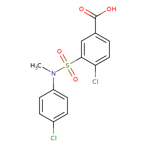 4-chloro-3-[(4-chlorophenyl)(methyl)sulfamoyl]benzoic acid
