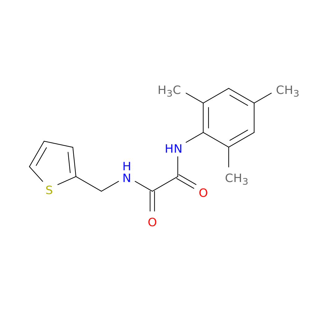 N-[(thiophen-2-yl)methyl]-N'-(2,4,6-trimethylphenyl)ethanediamide