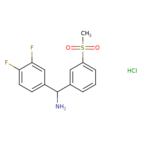 (3,4-difluorophenyl)(3-methanesulfonylphenyl)methanamine hydrochloride