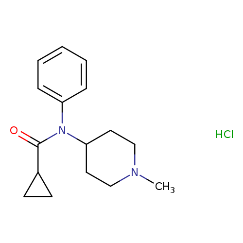 N-(1-methylpiperidin-4-yl)-N-phenylcyclopropanecarboxamide,monohydrochloride