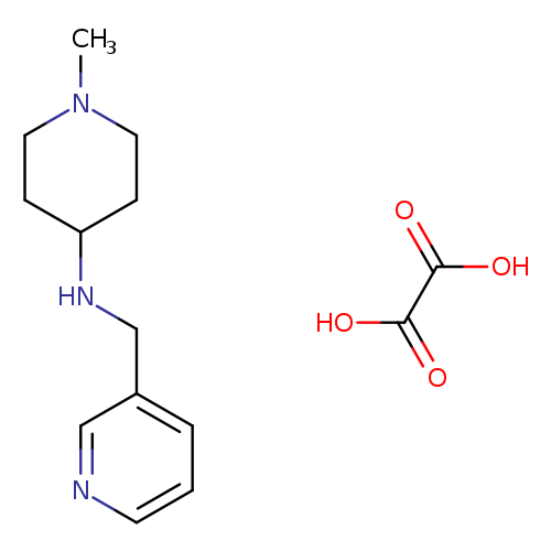 1-methyl-N-(pyridin-3-ylmethyl)piperidin-4-amine, oxalic acid