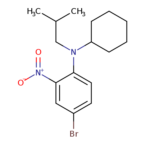 4-bromo-N-cyclohexyl-N-(2-methylpropyl)-2-nitroaniline