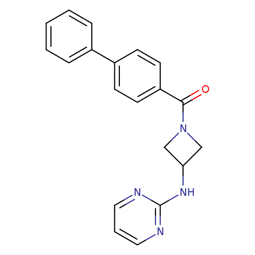 N-(1-{[1,1'-biphenyl]-4-carbonyl}azetidin-3-yl)pyrimidin-2-amine