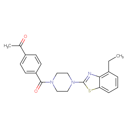 1-{4-[4-(4-ethyl-1,3-benzothiazol-2-yl)piperazine-1-carbonyl]phenyl}ethan-1-one