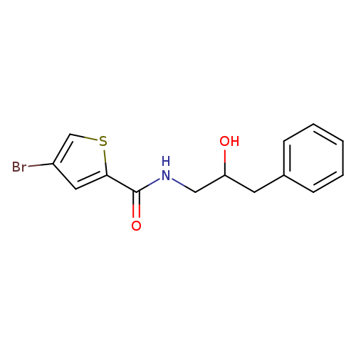 4-bromo-N-(2-hydroxy-3-phenylpropyl)thiophene-2-carboxamide
