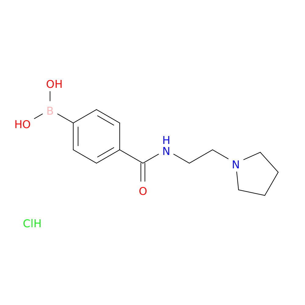 4-(2-(Pyrrolidin-1-yl)ethylcarbamoyl)phenylboronic acid, HCl