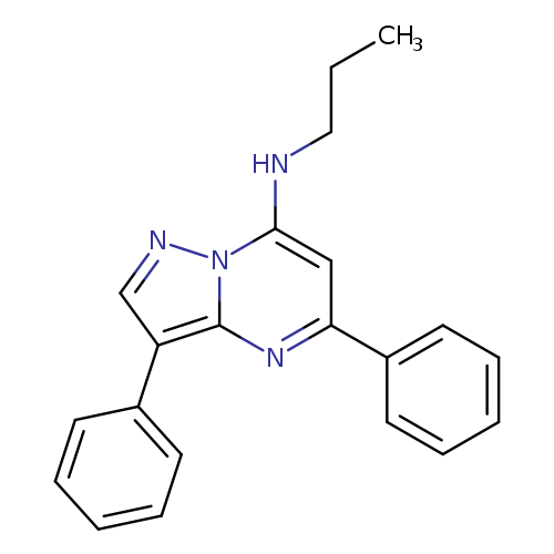 3,5-diphenyl-N-propylpyrazolo[1,5-a]pyrimidin-7-amine
