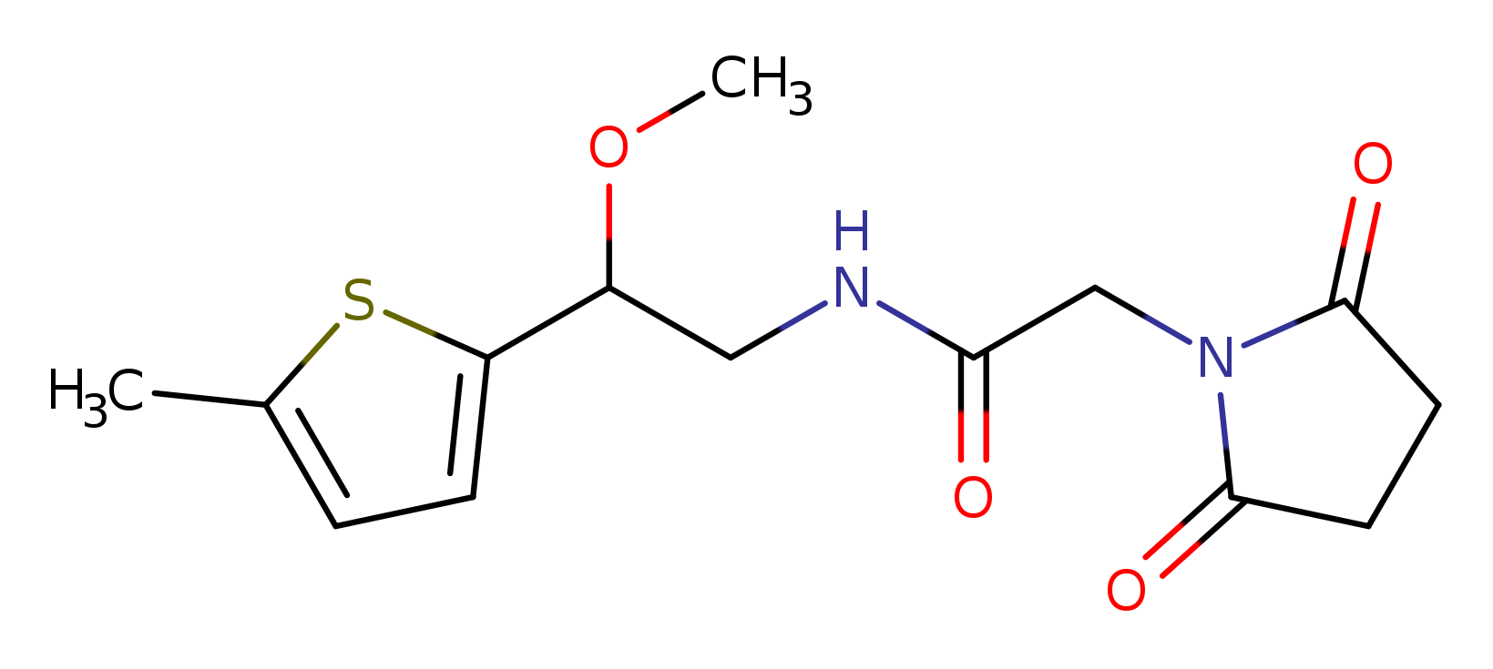 2-(2,5-dioxopyrrolidin-1-yl)-N-[2-methoxy-2-(5-methylthiophen-2-yl)ethyl]acetamide