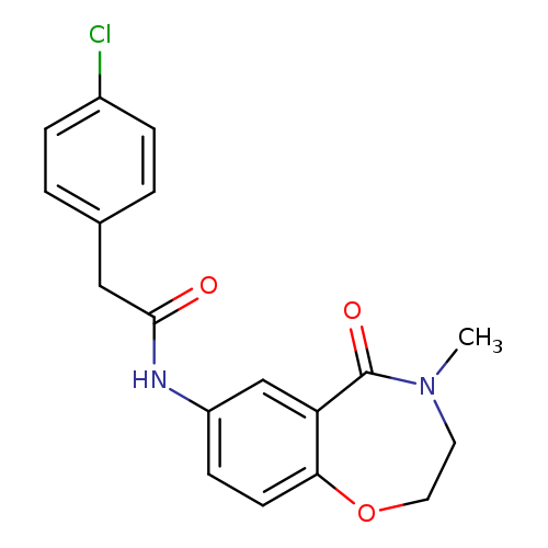 2-(4-chlorophenyl)-N-(4-methyl-5-oxo-2,3,4,5-tetrahydro-1,4-benzoxazepin-7-yl)acetamide