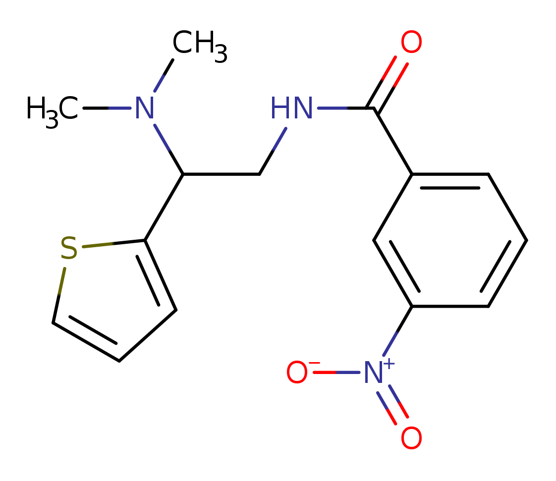 N-[2-(dimethylamino)-2-(thiophen-2-yl)ethyl]-3-nitrobenzamide