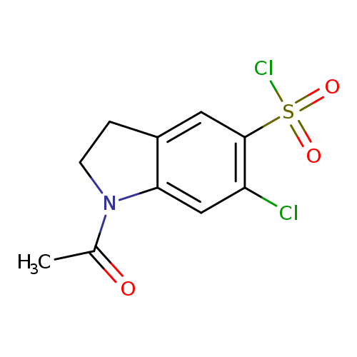 1-acetyl-6-chloro-2,3-dihydro-1H-indole-5-sulfonyl chloride